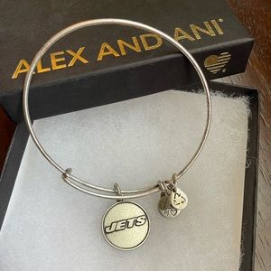 Alex and Ani Silver New York Jets NFL Bangle Bracelet